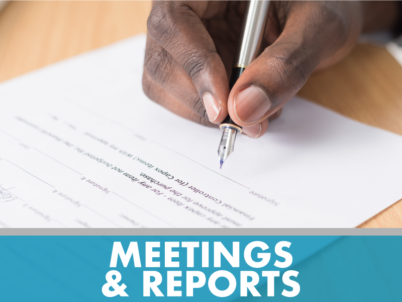 Meetings and Reports 